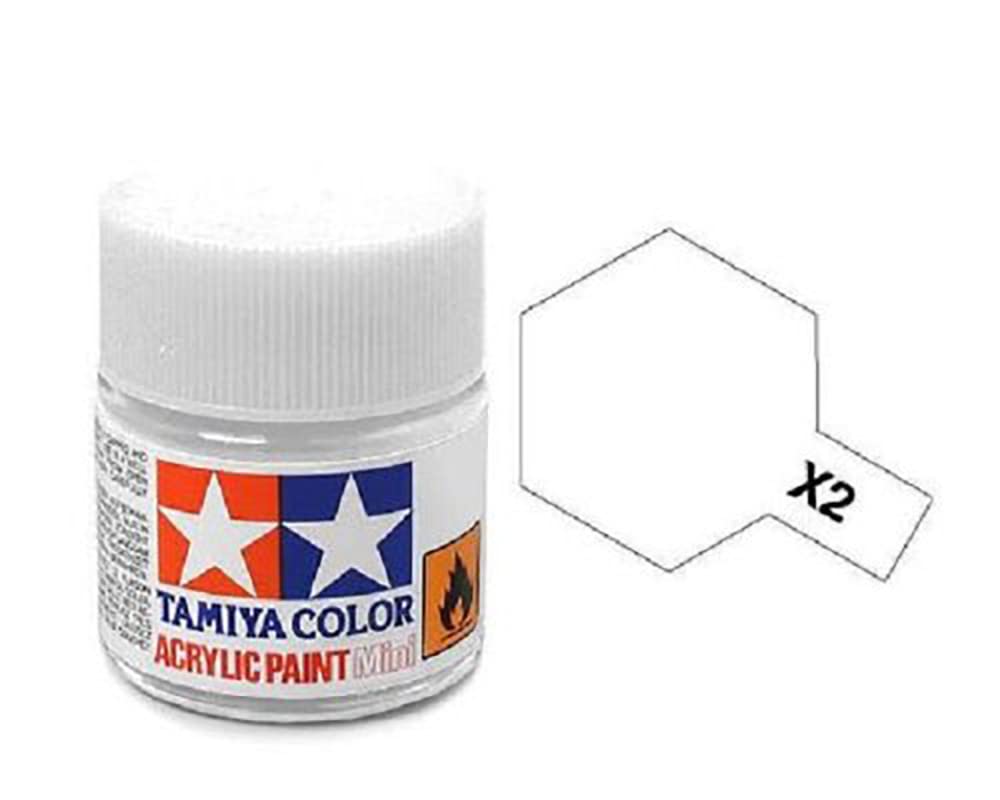 Amazon.com: Tamiya Models X-2 Mini Acrylic Paint, White : Arts